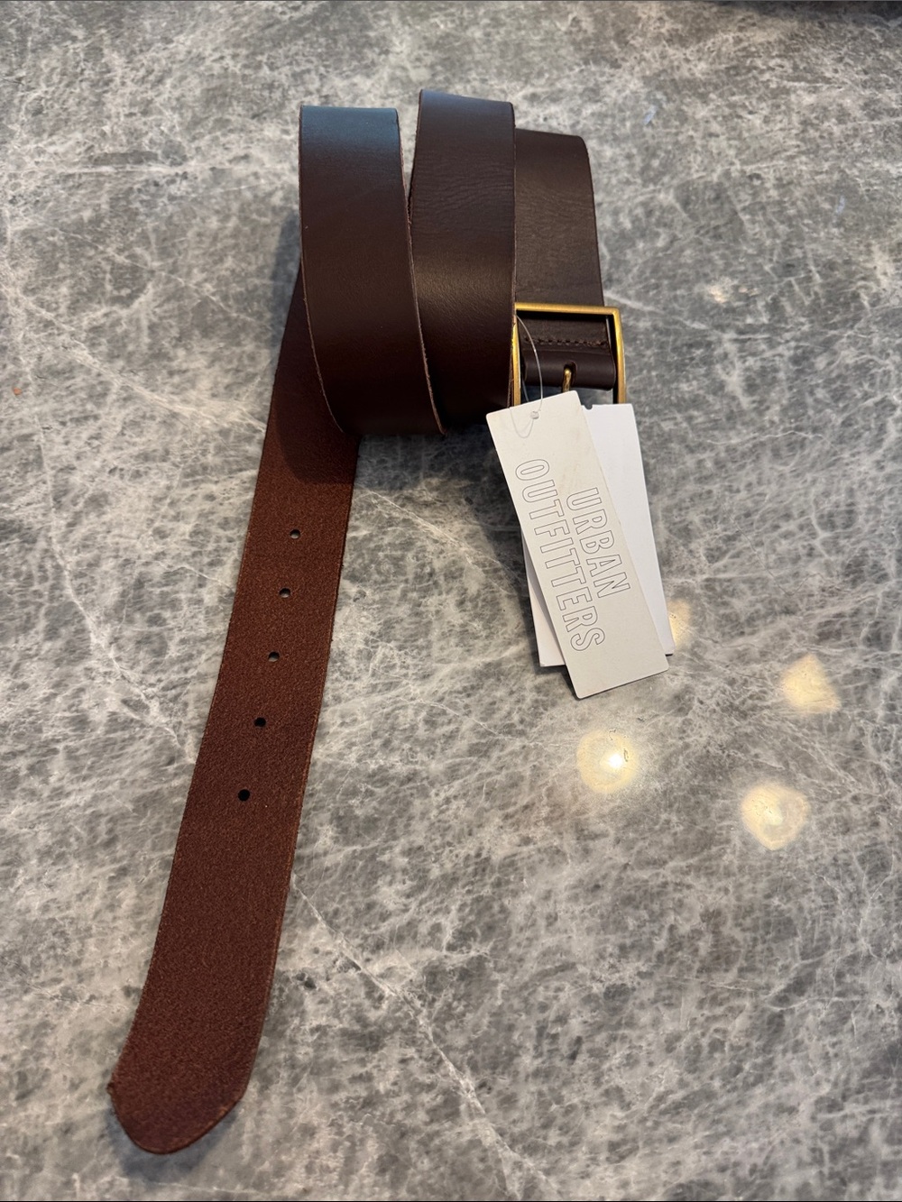 Urban Outfitters Dark Brown Leather Belt